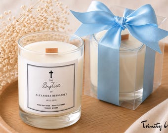 Blue Baptism Favors - First Communion Bulk Gift - Personalized Baptism Favor for Guests Confirmation Favors Custom Bulk Favors for Baptism