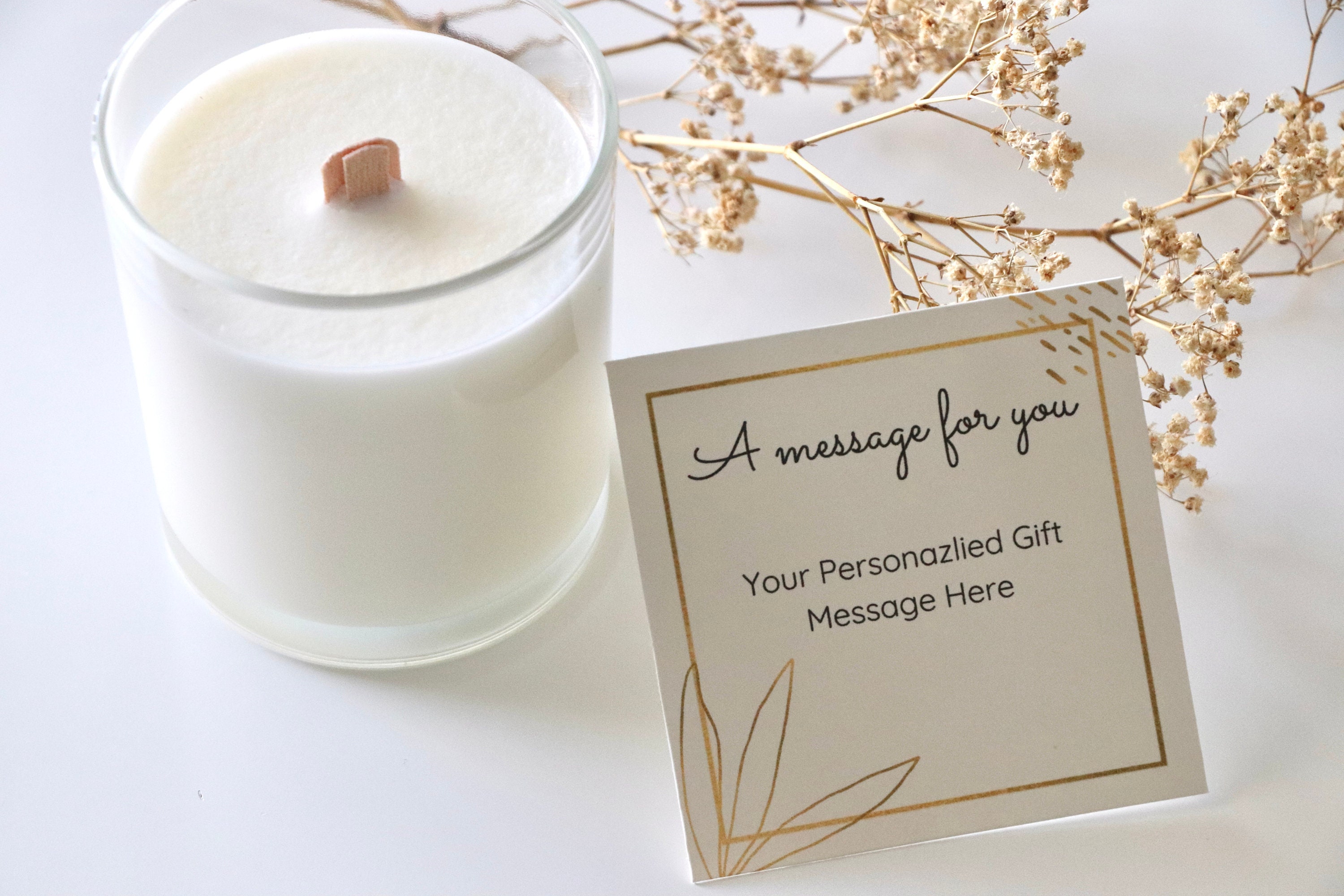 Personalized message candle Custom gift Candle with Etsy