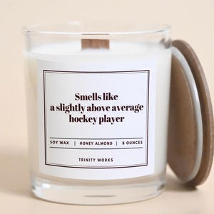 Hockey Gift for Hockey Valentines - Hockey Mom Gift for Hockey Player - Custom Soy Candle Funny Gift for Men - Sport Gift for Boyfriend Fun