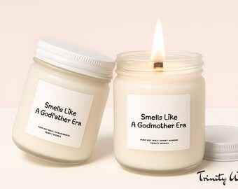 Godmother Gift - Godfather Gift Personalized - Custom Godmother Candle - Unique Gift for Godparents - Godmother Ask Gift - Thank you Gift