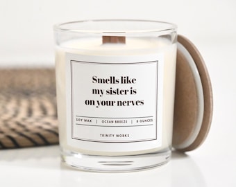 Brother in law Gift Funny Brother in law Gift Christmas - New Brother in law Gift - Gag Gift Brother in law - 8oz Soy Candle Gift for Him