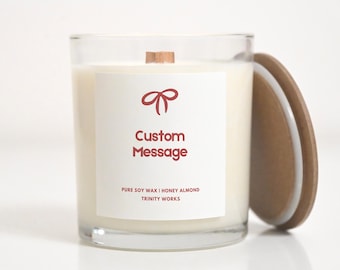 Personalized Gift Unique - Personalized Candle Gift for Her - 8oz Soy Candle Gift - Personalized Message - Smells Like Candle Gift for Her