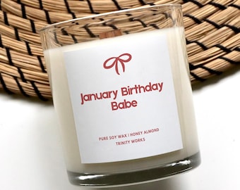 Unique Birthday Gift - Sister Birthday Gift - Personalized Gift - January Birthday Gift for Her - Birthday Candle Funny Gift - Wife Birthday