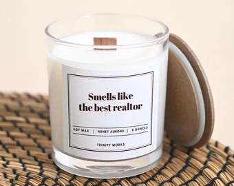 Realtor Gift - Realtor Candle - Realty Gift  - Real Estate Gift for Agents - Candle Realtor - Buyer Gift to Realtor - Realtor Closing Gift