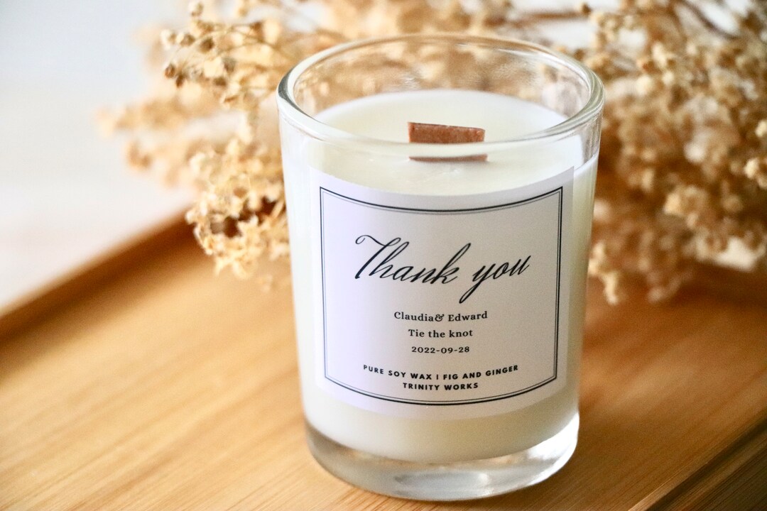 Personalized Wedding Favors - Wedding Candle Favor for Guests in Bulk ...