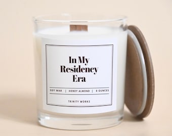 Resident Doctor Gift - Gift for Medical Residency Match Day Gift - Medical School Graduation Gift - Medical Residency Gift - 8oz Soy Candle