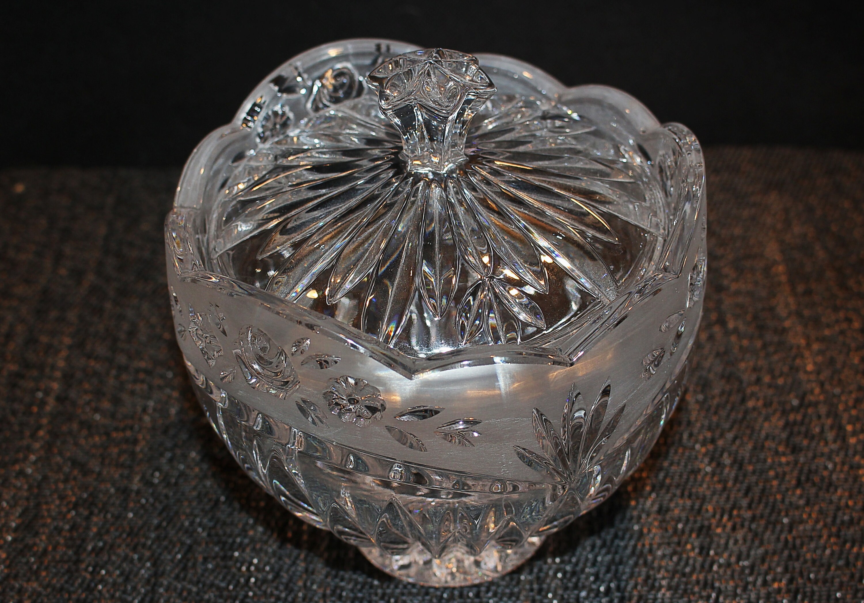 Beautiful Oneida Crystal Votive Southern Garden Candy Dish Etsy