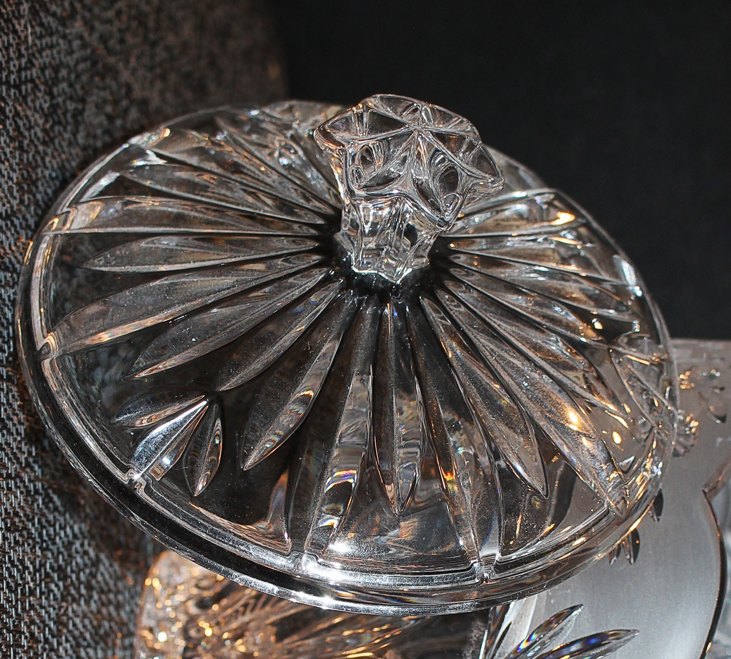 Beautiful Oneida Crystal Votive Southern Garden Candy Dish Etsy