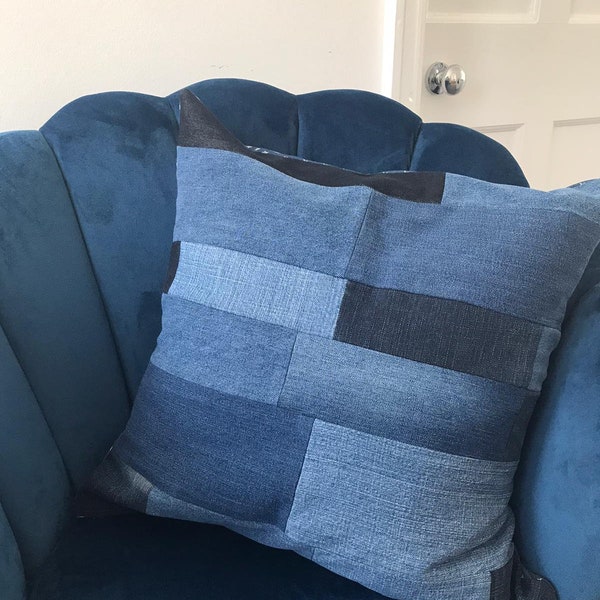 Denim Cushions Etsy UK