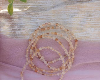 golden healer quartz crystal bracelet for overall healing, balance, vitality, and confidence