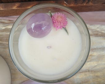 Crystal Intention Candles with Soy Wax
