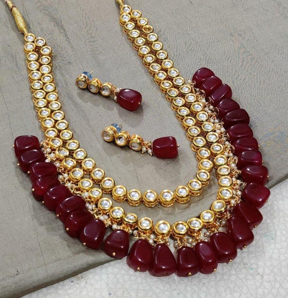 Gold Half Moon Necklace - Pearl – Cherish Jewellery Designs
