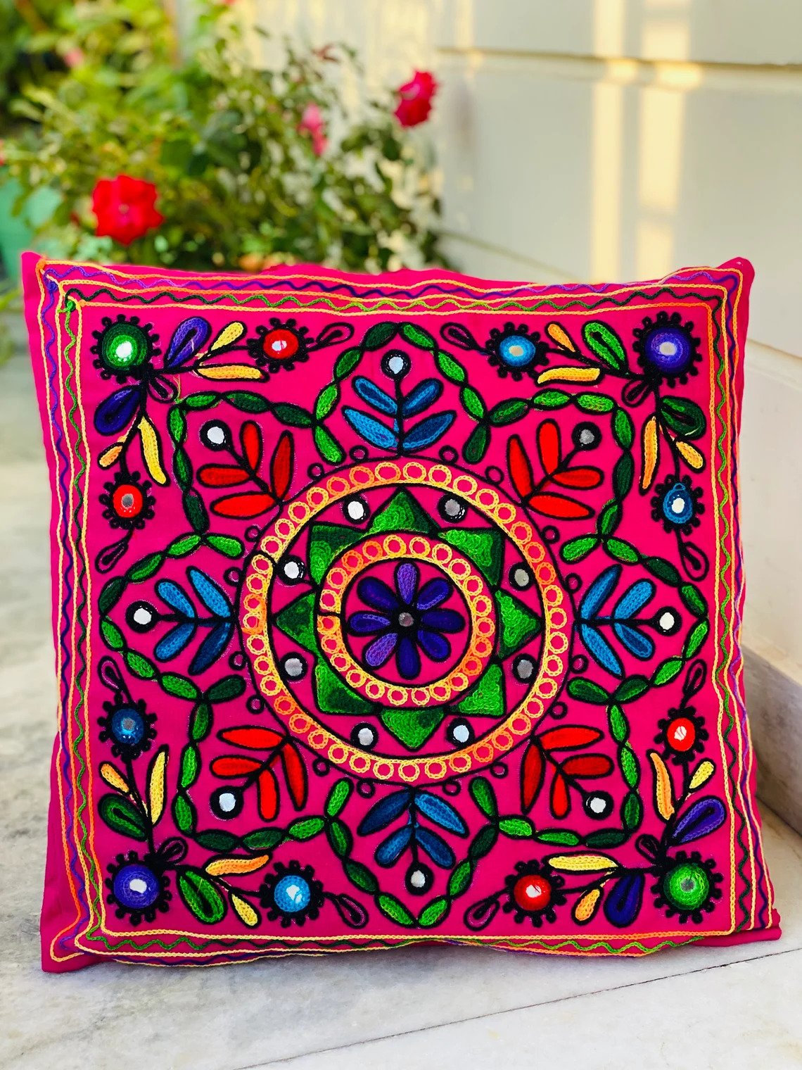 Multicolor cushion hot sale