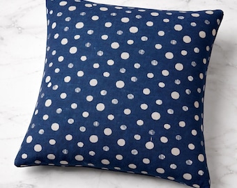 Indian block print cotton cushion cover, bohemian cushions handmade boho cotton pillow covers floral block throw pillows indian pillow cover