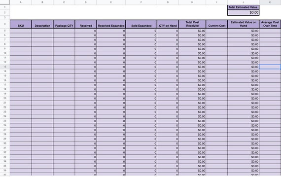 google sheets home inventory template google sheets home inventory template