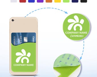 Custom Silicone Phone Wallet: Stick-On Card Holder with 3M Adhesive