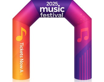 Custom Inflatable Archway: 10x9 Event Entrance, Branded Advertising