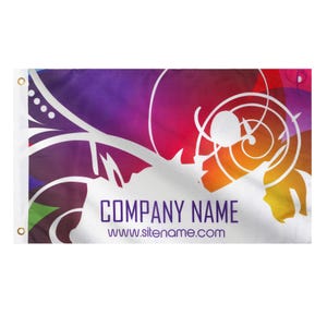 3&#39; x 5&#39; Double-Sided Custom Printed Polyester Flag – Durable, Full-Color Design, Personalized Flags for Events, Decor, or Promotions