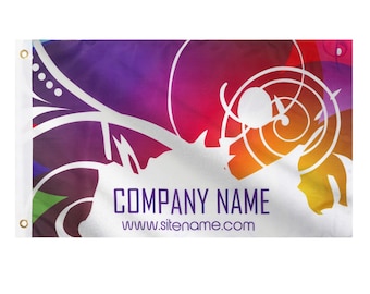 Custom Printed Polyester Flag: 3' x 5' Double-Sided Design