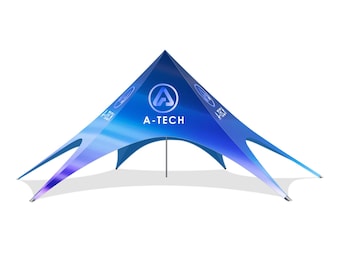 Custom 40ft Inflatable Spider Tent | Branded Sky Star Canopy | Large Event Dome & Marketing Display