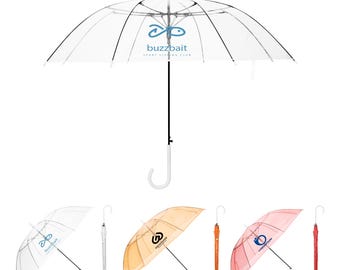 Custom Clear Bubble Umbrella: Weather-Resistant Rain Gear, Event Giveaway