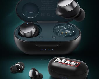 Custom Waterproof True Wireless Earbuds, Noise-Canceling, Bluetooth, Sports, Promotional Gift, Custom Logo, Corporate Giveaway