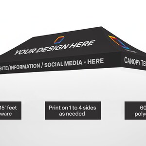 Custom Tent 10x15ft, Event Tent, Business Tent, Tradeshow Tent, Pop up ...