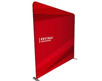 8ft Pillowcase Backdrop: Custom Tension Fabric Display Kit
