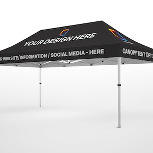 Custom Tent 10x15ft, Event tent, business tent, tradeshow tent, Pop up shop, Deluxe tent, Custom Printed Tent Full Printed tent Canopy Tent