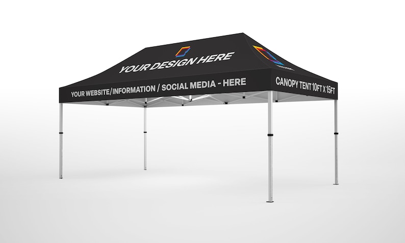 Custom Printed Canopy Tent, 10x15ft, Business Event Tent - Etsy