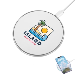 Custom Color Printed 15W Wireless Charging Pad – Fast Charger for iPhone, Android ,Personalized Gift