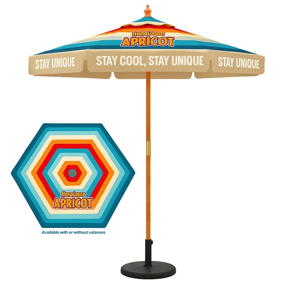 custom printed patio table umbrellas 7.5FT/9FT/10FT Umbrella for Outdoor Market 12 oz waterproof Patio Umbrellas with Base |