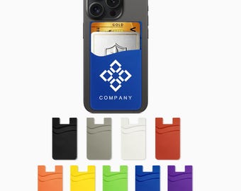 Custom Double Layer Silicone Phone Wallet: Secure Stick-On Card Holder