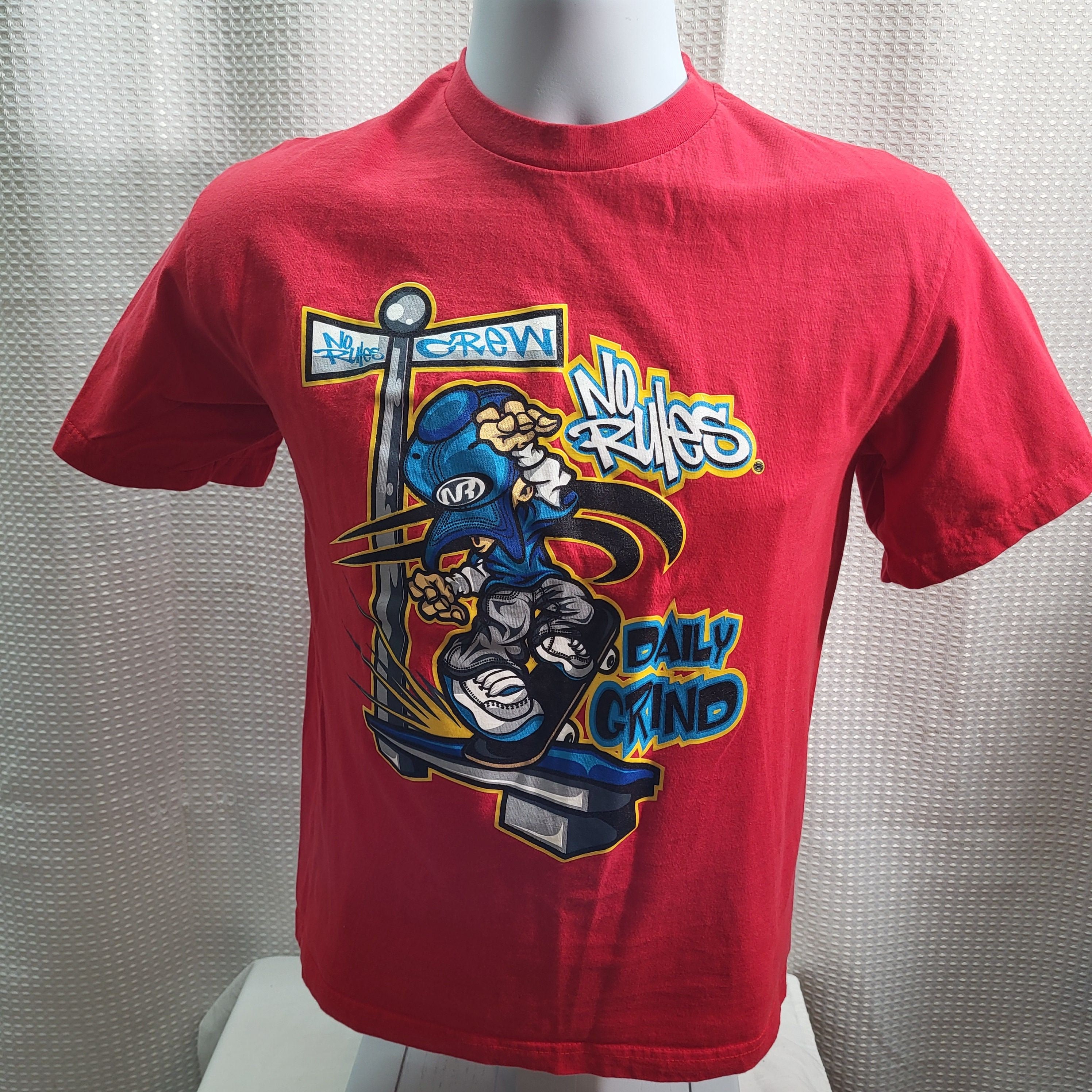 Vintage 90's Y2K NR No Rules Daily Grind Skater T-shirt
