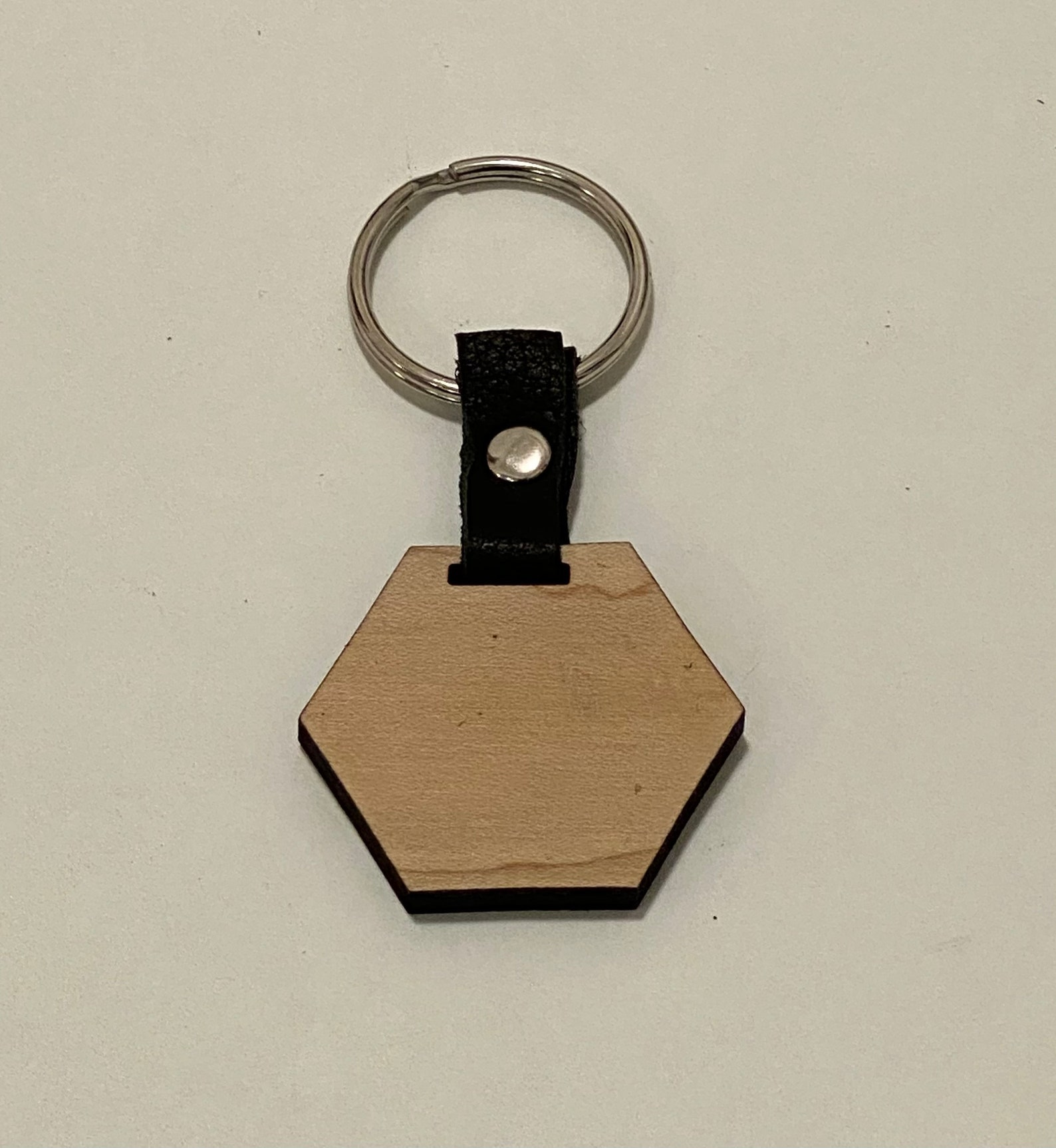 Natural Leather Blank Keyring – Unbranded Craft Leather Keychain Made In Germany
