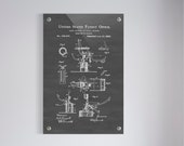 Dentist 39 s Chair Patent Wall Art, Tempered Glass Print, Dentistry Office Decor, Student Graduation Gift, Medical Art