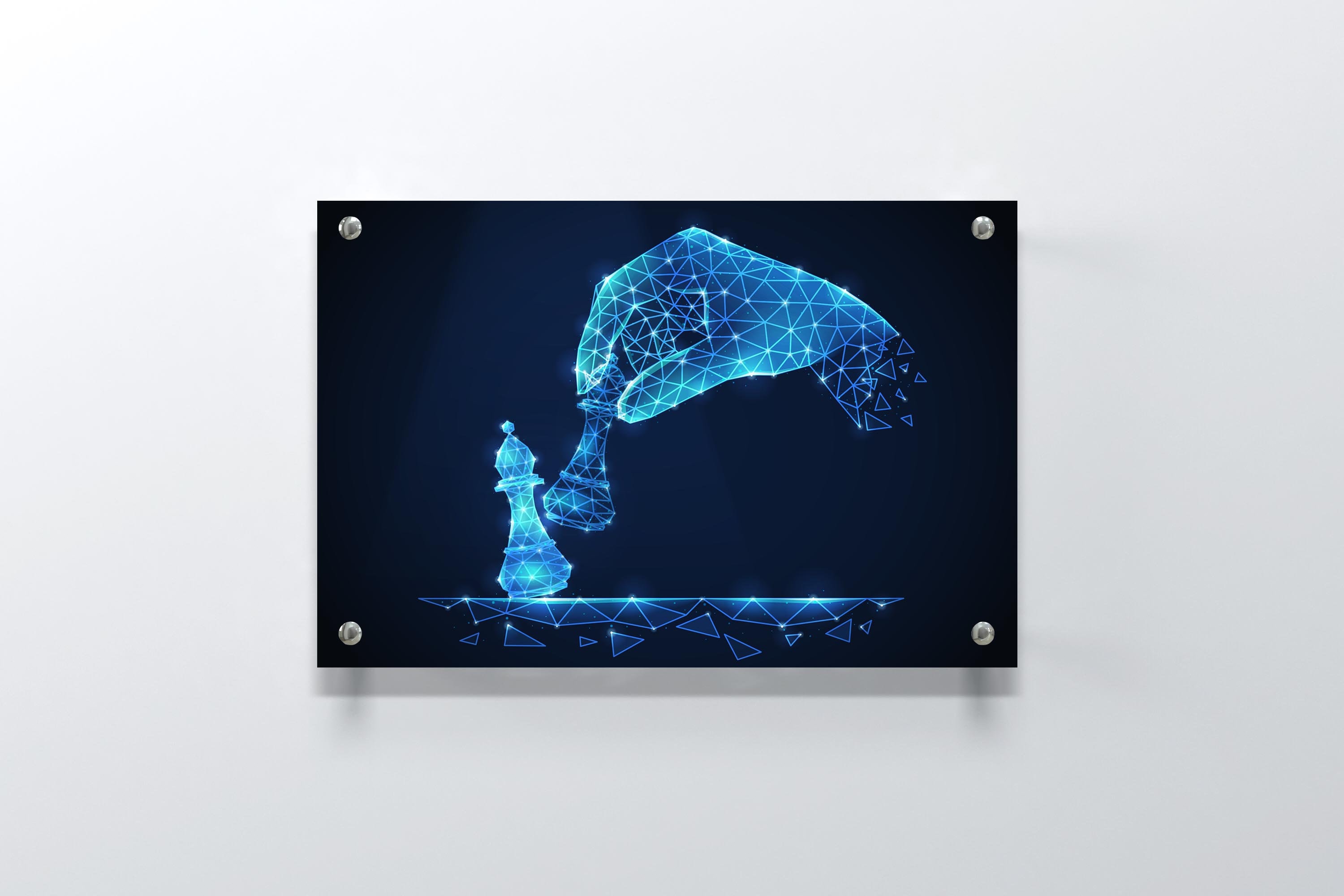 AI Technology Art, Robotics Wall Art, IT Tech Gift, Chess Player Gift