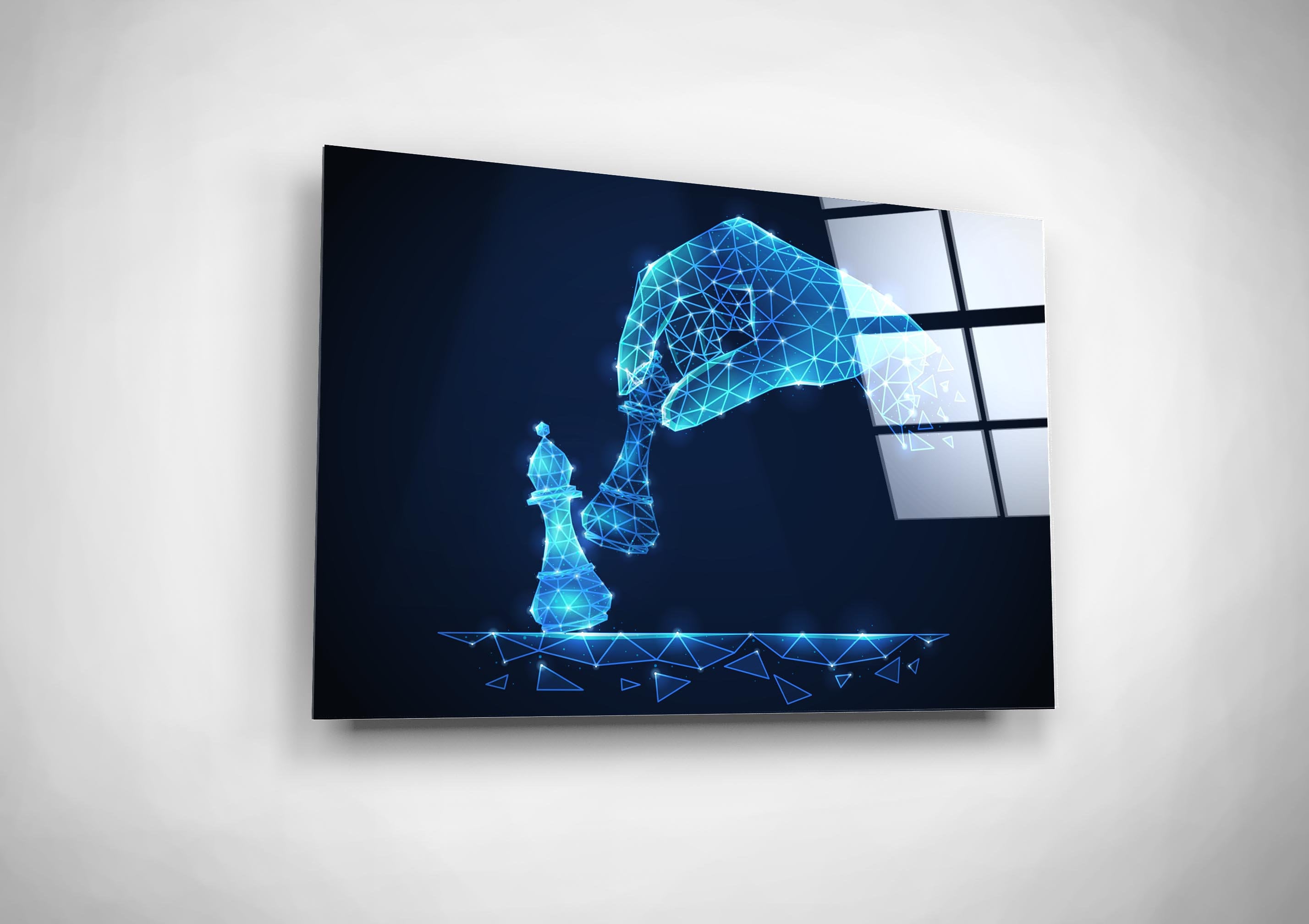 AI Technology Art, Robotics Wall Art, IT Tech Gift, Chess Player Gift
