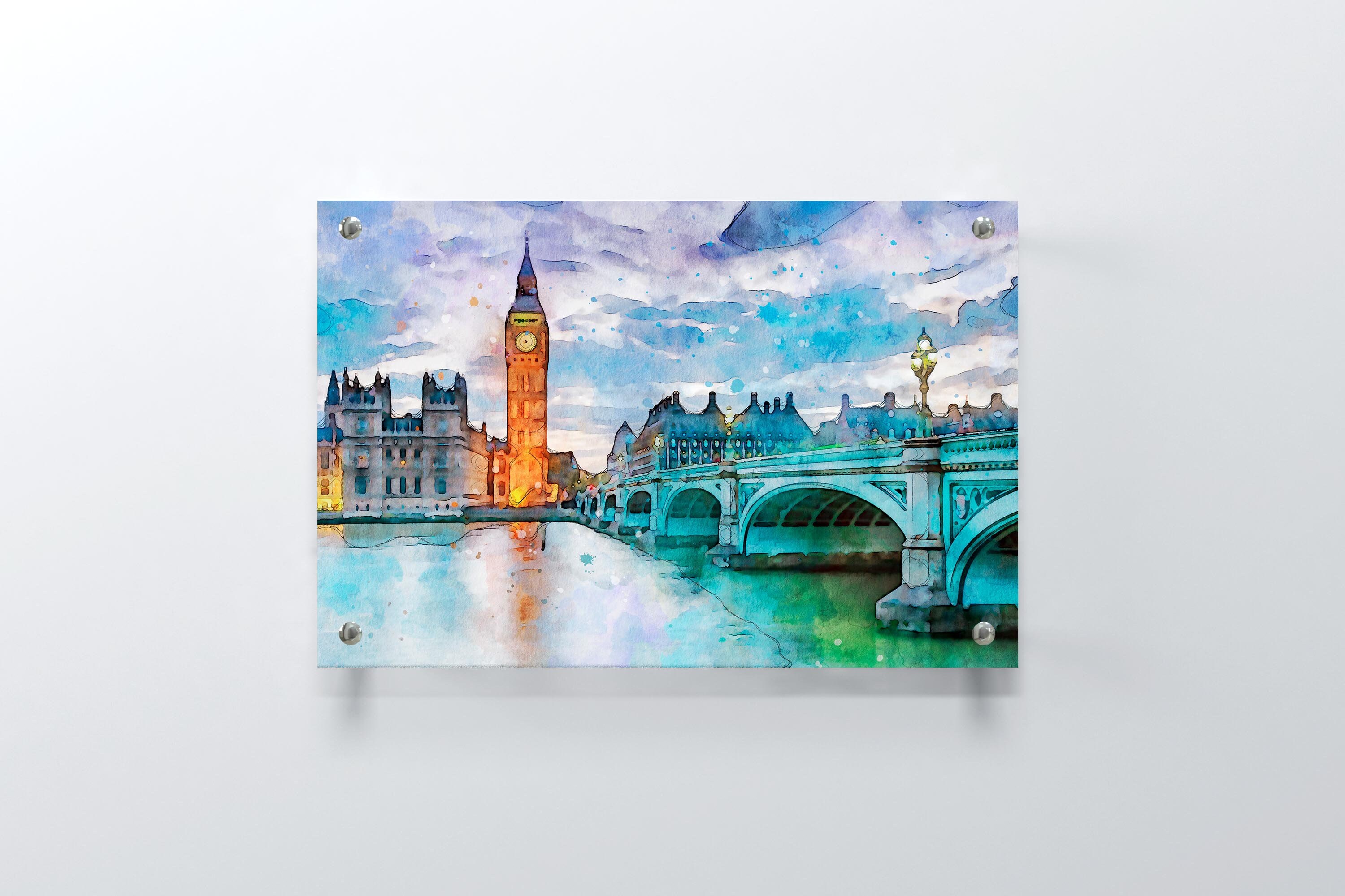 London Tower Bridge Leinwanddruck: Gerahmte Skyline Wandkunst - Österreich