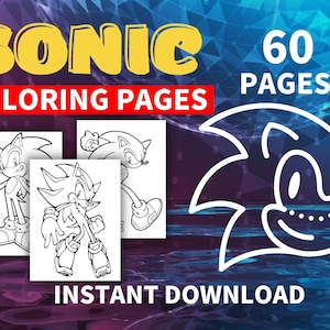 Sonic coloring pages, Activity Sheet, Sonic party