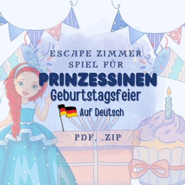 Escape room, Prinzessin, Kindergeburtstag, Mädchen geschenk, Geburtstag