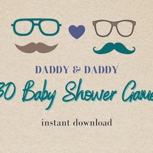 Gay Baby Shower Spiele, Regenbogen Baby, Regenbogen Baby Geschenk, zwei Papa Baby Shower