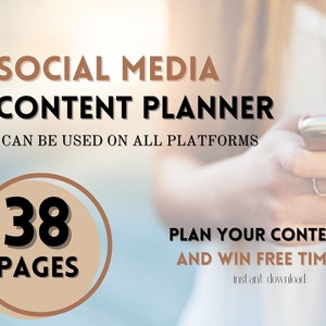 Social media planner, content planner, business planner