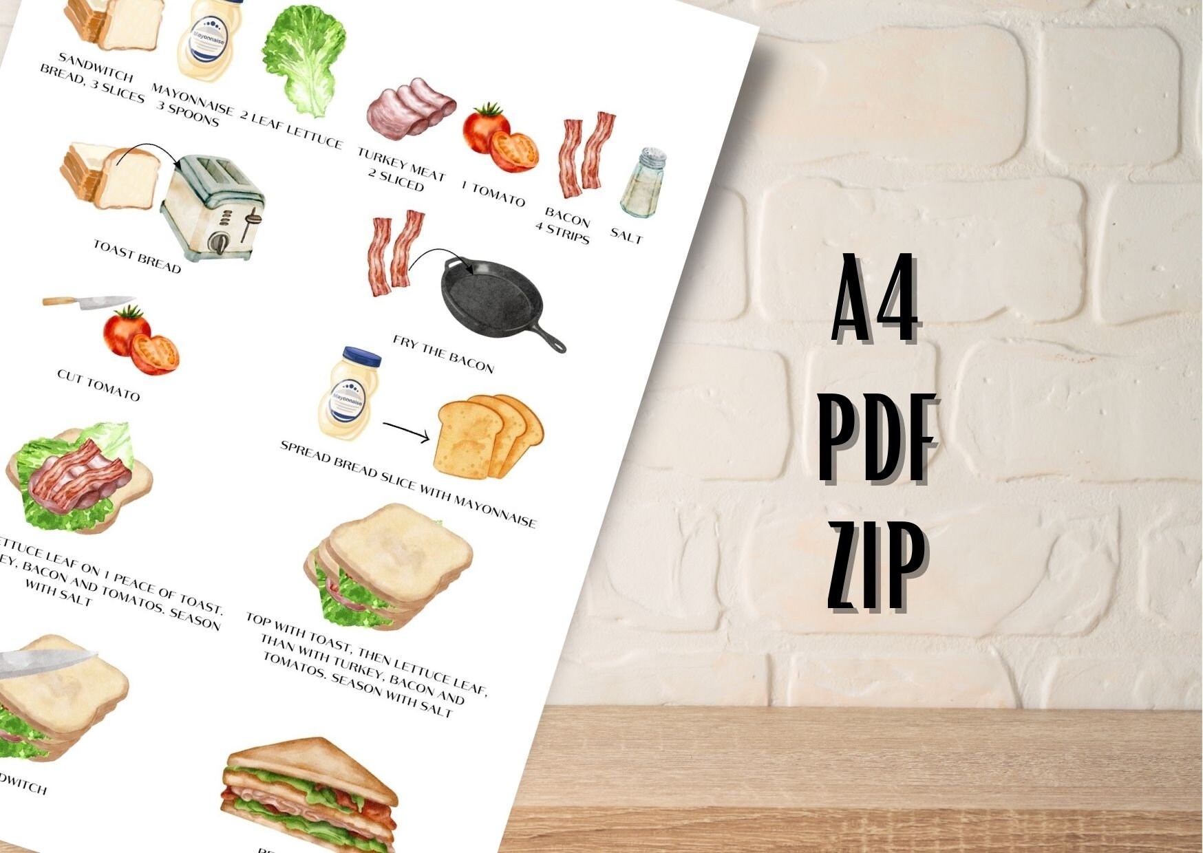 10 Recipes Kids Cards, Recipe Cards, Recipe Cards Printable, Cookbook ...