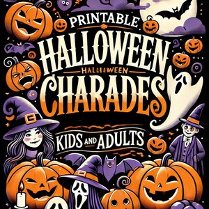 Halloween Games, Family Games, Halloween Charades