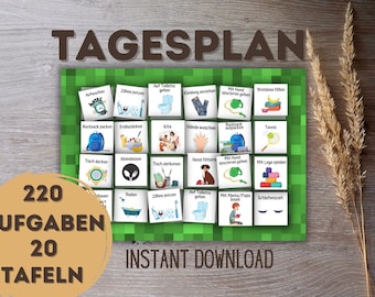 220 Karten Wochenplan, Aufgabenplaner, Tagesablauf, Tagesroutine