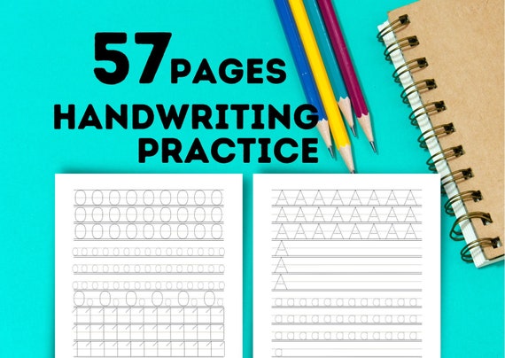 57 pages handwriting practice, Tracing letters, Tracing numbers, Kids tracing
