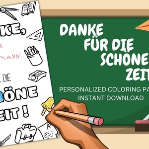 PERSONALIZED  Abschiedsgeschenk Kindergarten,  Abschiedsgeschenk Erzieherin, Abschiedsgeschenk Lehrer