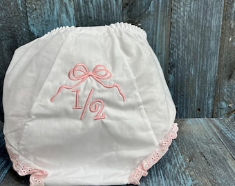 Monogrammed Infant Diaper Cover Bloomers - Newborn - Baby Girl - Gift - Personalized - Bloomers, fancy pants