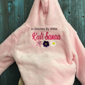 New Baby gift-Custom baby gift, Personalized Baby Robe, New baby girl gift, custom robe, baby shower gift, newborn bathrobe,Unique Baby Gift Frnt&Back w/ design